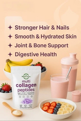 Hydrolyzed Multi Collagen Peptides Powder 2LB Types I II III V X
