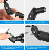 Adjustable Bicycle Rear View Mirrors Bar End Cycling Mirror Set