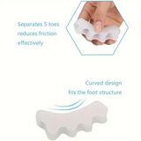 Soft Silicone Toe Straightener Spacer for Hallux Valgus