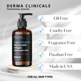 Copper Peptide Anti-Aging Serum 4oz with Matrixyl 3000 & Hyaluronic Acid
