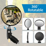 Adjustable Bicycle Rear View Mirrors Bar End Cycling Mirror Set