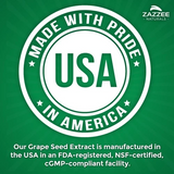 Premium Grape Seed Extract 400mg by Zazzee 180 Capsules