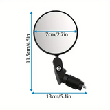 Adjustable Bicycle Rear View Mirrors Bar End Cycling Mirror Set