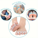 Soft Silicone Toe Straightener Spacer for Hallux Valgus