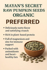 Mayan's Secret Organic Pumpkin Seeds 2lb Parve & Non-GMO