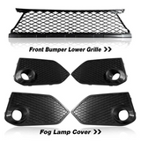 Honda Civic Type R Style Front Bumper with Grille & Front Lip