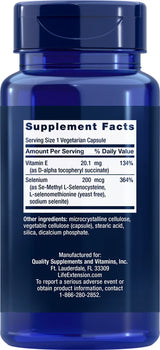 Life Extension Selenium & Vitamin E Antioxidant Formula 100 Capsules